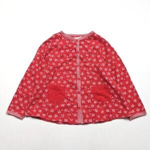 Vintage Gymboree Top Girls Size XL 5T Red Star Long Sleeve Shirt